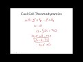 Fuel Cell Concepts and Calculations