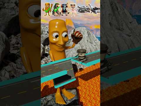 Weird Italian Characters vs Lava Challenge โ BeamNG.Drive