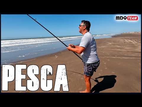 PESCA DE COSTA EN UNA PLAYA EN MUY MAL ESTADO PERO LO DAMOS TODO