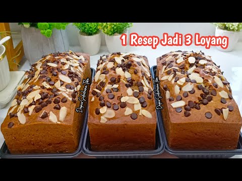 1 RESEP LANGSUNG DAPAT 3 LOYANG SEKALIGUS‼️HASILNYA GEMBUL KUENYA ENAK BANGET SUPER MOIST & LEMBUT‼️