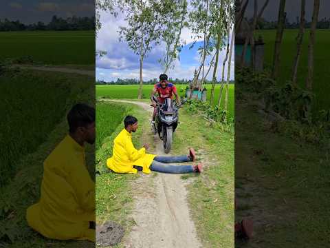 I tried to stop the motorcycle but couldn't.