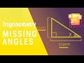 Finding Missing Angles in Right Triangles