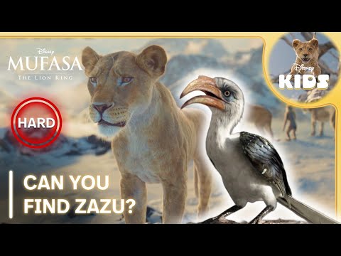 Can You Find Zazu? 🔍 | Level: HARD | Mufasa: The Lion King | Disney UK