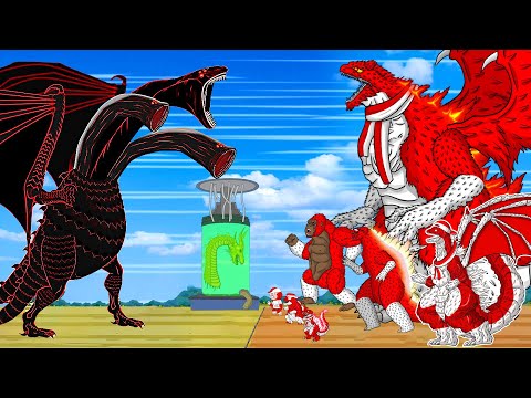 GODZILLA EARTH - GODZILLA & KONG vs PYTHON - KING GHIDORAH: Godzilla & KONG Cartoon