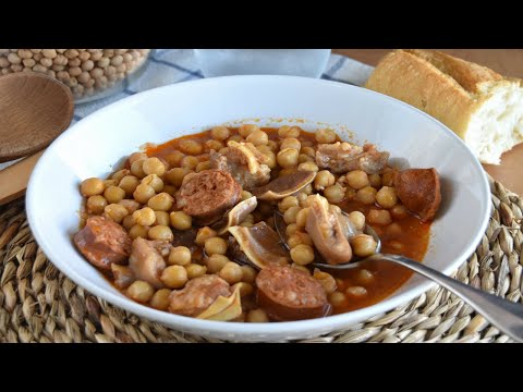 👌 Garbanzos con oreja y chorizo FÁCILES Y BUENÍSIMOS !!