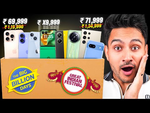 Biggest Discounts on iPhones & Android 🔥🔥 - Flipkart BBD vs Amazon Great Indian Sale