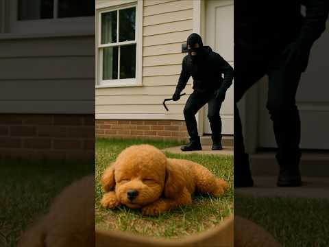 Teddy Dog Outsmarts Thief to Protect the Baby