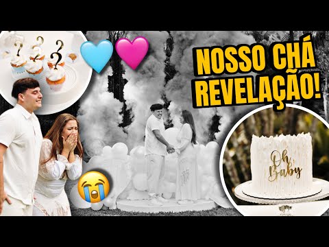 NOSSO CHÁ REVELAÇÃO COMPLETO *MUITO EMOCIONANTE 🩵🩷😭