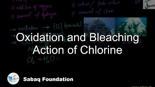 Oxidation and Bleaching Action of Chlorine