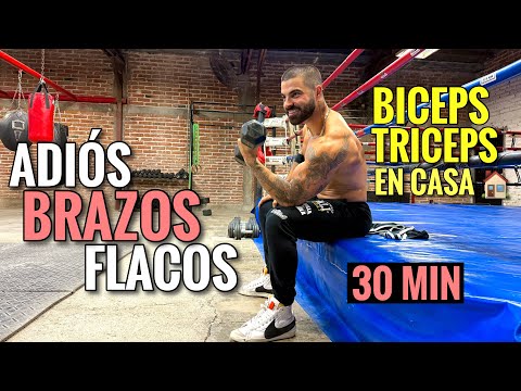 Adiós a los Brazos Flacos (30 Minutos) Rutina Para Biceps Fuertes en Casa