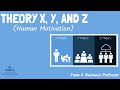 Understanding Theories X, Y, and Z