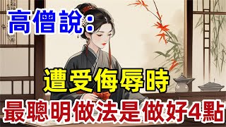 高僧說：遭受侮辱時，最聰明的做法，不是以牙還牙，而是做好這4點！