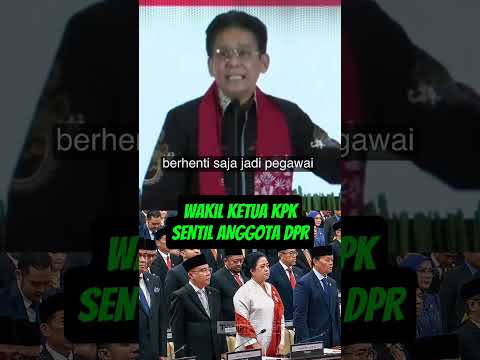 Wakil ketua KPK sentil dewan 😱 #indonesia #politik #prabowo