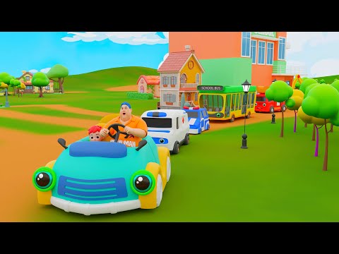 Wheels On The Bus Go To Town Dance Party | Nursery Rhymes & Kids Songs - Beep Beep Cars