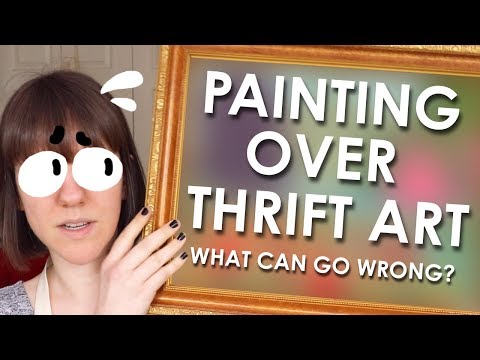 Artist ruins 45-year-old thrift store painting.