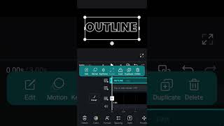 OUTLINE text animation in Vn Video Editor tutorial