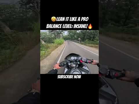 Lean it like a pro balance level: insane🔥! #trending #rider #bikerider #trendingshorts #shorts