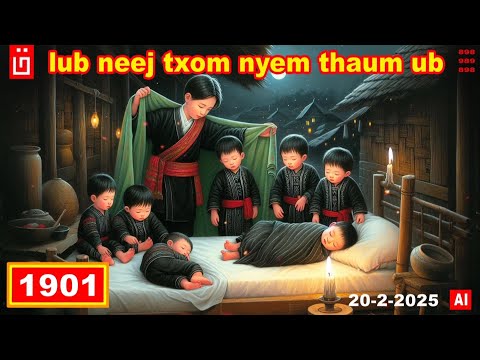 dab hais hmoob - 1901 - 20-2-2025 lub neej txom nyem thaum ub, ชีวิตที่ผ่านมา, The past life.