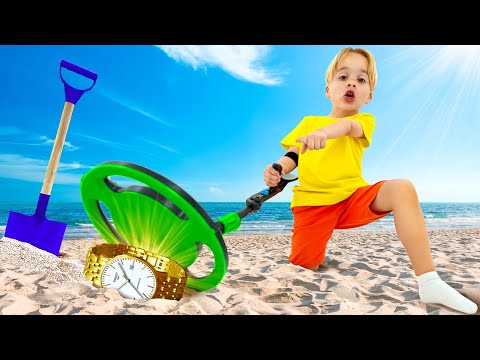 Metalldetektor-Abenteuer für Kinder