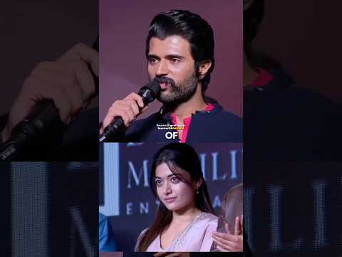 Rashmika Mandanna gets emotional when Vijay Devarakonda speaks about her ❤️🥺