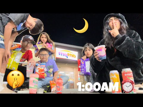 WE SNUCK OUT AT 1 AM TO GET SNACKS AGAIN!!!🤫😱🌙