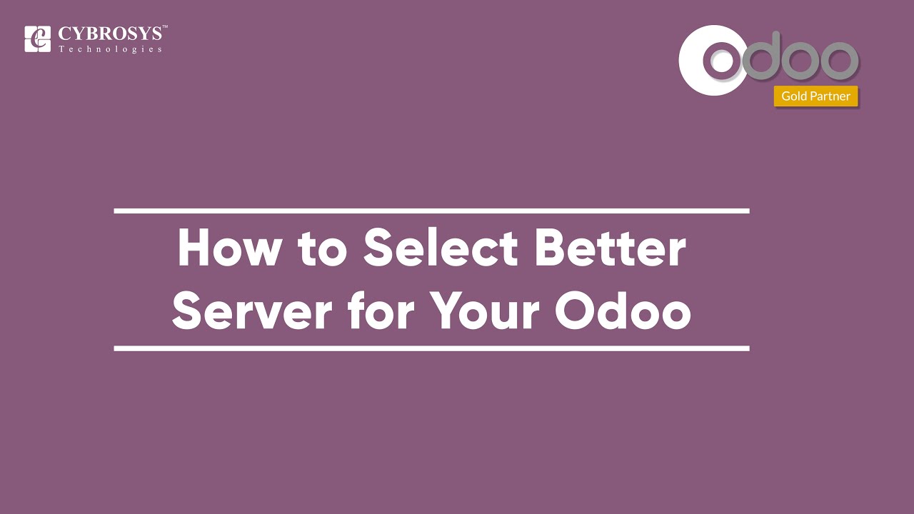 How to select better server for your Odoo? | 19.03.2021

Even though Odoo has built-in HTTP servers that can either be multi-threading or multi-processing, It is very important to choose a ...