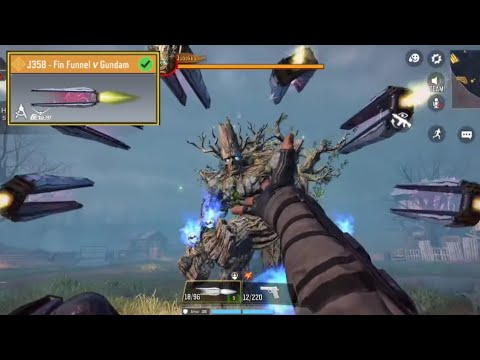 Legendary J358 Fin Funnel v Gundam vs Jubokko Boss Zombie Mode in COD Mobile | Call of Duty Mobile