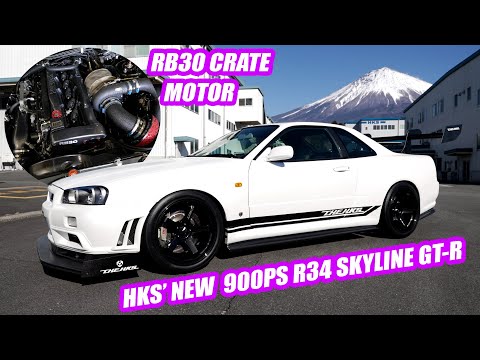 "THE HKS" R34 Skyline GT-R - We look inside the 900PS 3.0L Crate Engine