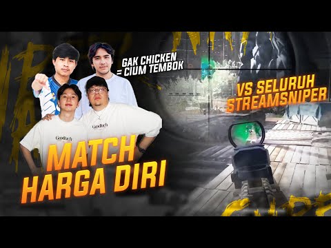 MATCH HARGA DIRI !! 4 VS SELURUH STREAMSNIPER !! ft @deandeankt @Xccurate @Bionn  ! #pubg