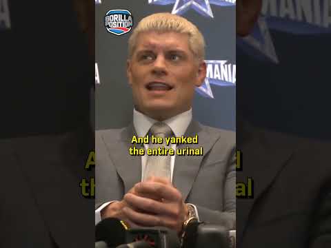 Cody Rhodes on Randy Orton in the men's toilets! 🚾🚽😱😆🚾  #wwe #randyorton #codyrhodes #shorts