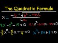 Solving Quadratic Equations with the Quadratic Formula
