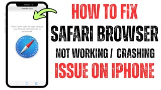 How to Fix Safari Not Working On iPhone and iPad 2026 | Safari App Crashing Problem Solved