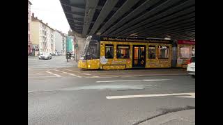 New TRAM 17 Rebstockbad - Neu Isenburg  Frankfurt Germany StraßenBahn Linie 17 Frankfurt Germany