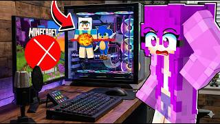 ENES VE BEBEK SONİC ECE’yi TROLLEMEK İÇİN BİLGİSAYARIN İÇİNE GİZLENDİ 😱 Minecraft
