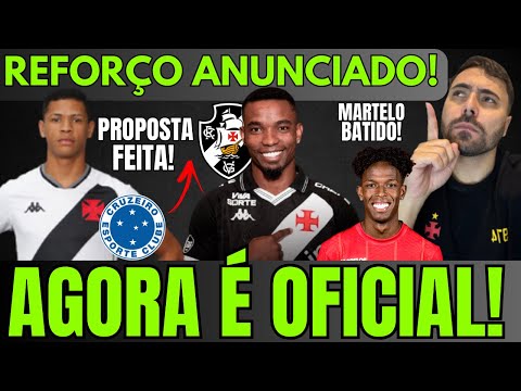 AGORA É OFICIAL: VASCO ANUNCIA REFORÇO | FÉLIX CORREIA | CRUZEIRO FAZ PROPOSTA POR MEIA DO VASCO!