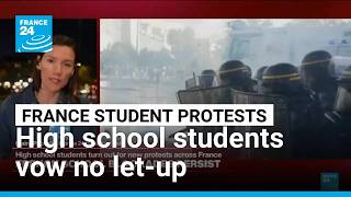 YouTube video thumbnail:  'Fighting for our Future': France High School Students vow no let-up