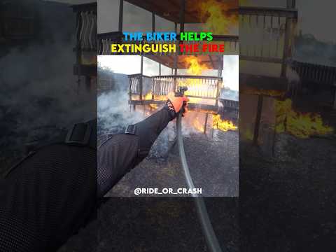 You Won't Believe What This Biker Did To Stop A House Fire
