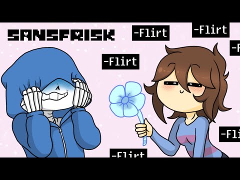 Frisk Flirts With Sans【 Undertale Comic Dub Compilation 】