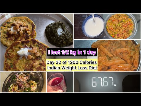 I lost 1/2 more kg in 1 day | Day 32 of 1200 Calories Weight Loss Diet | What I eat in a day