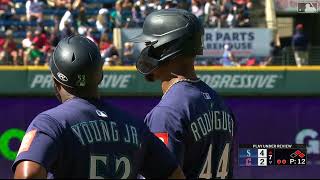 Julio Rodriguez CLUTCH 2-run single with the bases loaded