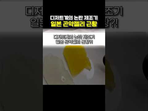 디저트계의 논란 제조기 일본 곤약젤리 근황