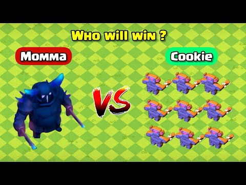 MOMMA Vs COOKIE Who will win ? ll Clash of clans ll