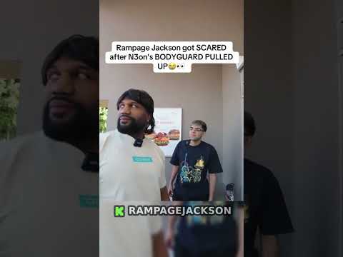 Rampage Jackson Bodyguard Pulled Up😭 #rampagejackson #viral #shortsviral #shorts #5millionviews