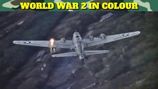 German Air-to-Air Gun Camera Footage: Combat Color Film.