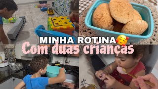 NOITE AGITADA: MÃE DE DOIS FAZENDO BOLACHINHAS DE POLVILHO PARA AS CRIANÇA 🍪🥰