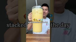 MANGO PIÑA COLADA STACKED WATER 🥭🍍💦 #stackedwater #hydration