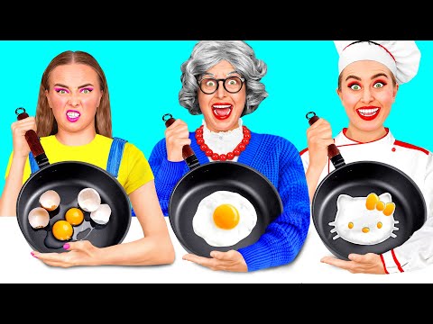 Reto De Cocina Yo vs Abuela | Trucos Divertidos De Cocina de Fun Challenge