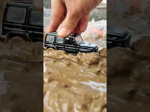 Diecast Mercedes Benz G-WAGON Black colour Premium SUV Mud offroad #shorts #miniature #modelcars