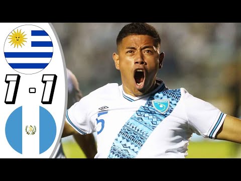 Uruguay vs Guatemala 1-1 Resumen y Goles 2024