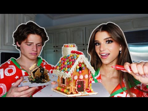 Brooke Monk Has A Ginger Bread House Competition *With Boyfriend*